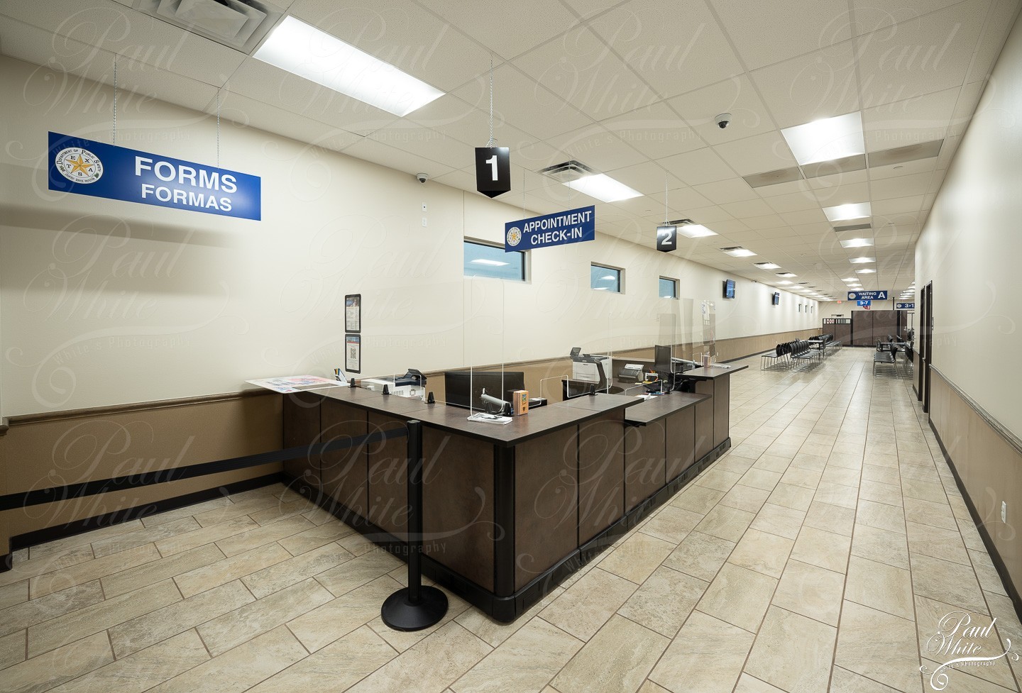 Abilene DPS Driver License Facility Interiors Clients White's